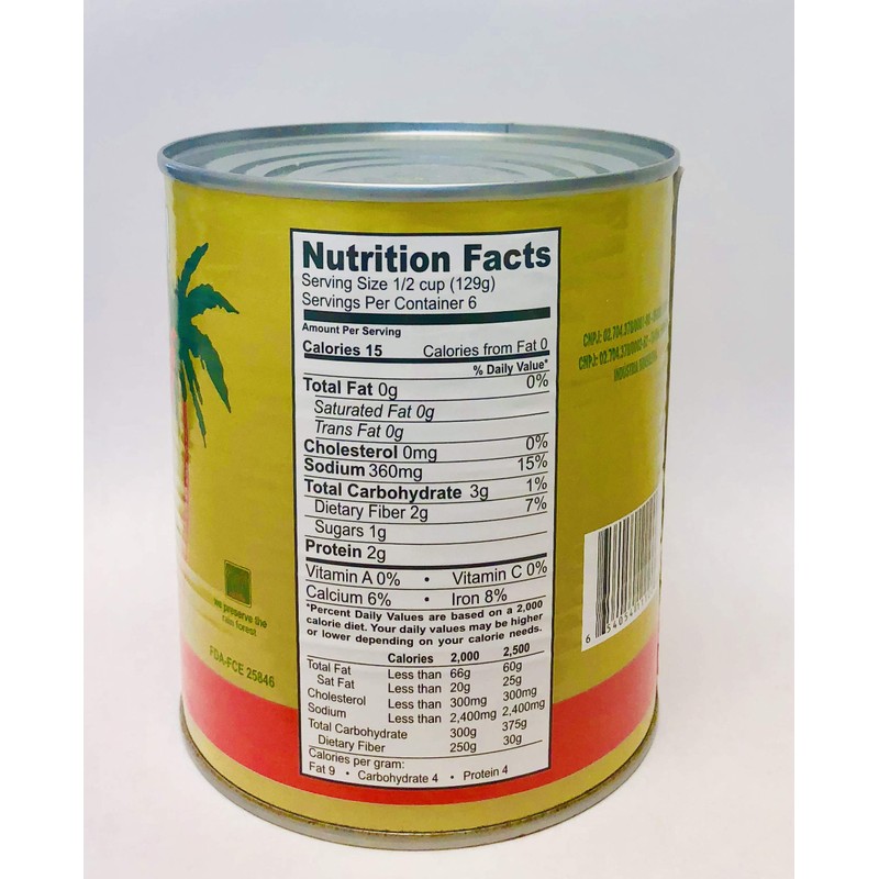 Caiçaraí - Hearts of Palm - 27.94 Oz (PACK OF
