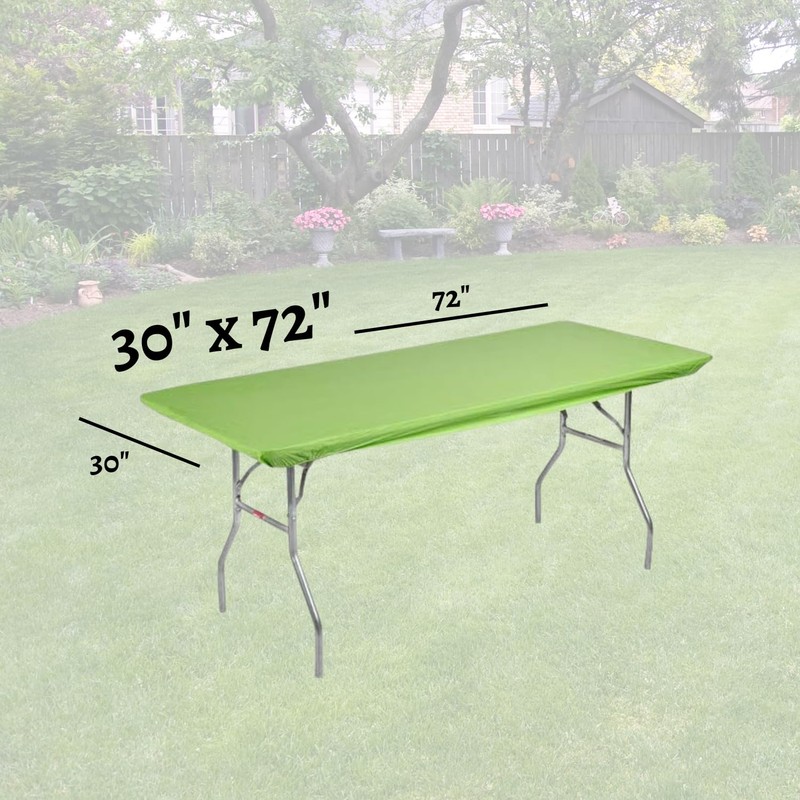 Kwik-Covers 6' Rectangle Plastic Table Covers 30" x 72", Bundle