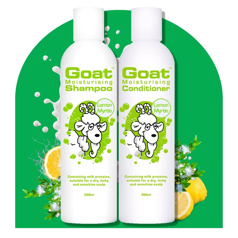 Goat Soap Moisturizing Shampoo & Conditioner Duo Pack Lemon Myrtle