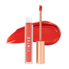 Live Tinted Huelip Liquid Lip Crème - Weightless, Long-Lasting Liquid Lip with Hyaluronic Acid and Jojoba Oil For a Soft, Comfortable, Moisturized Finish - 0.09 fl oz - Orangey Red