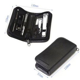 RGNM8226 stainless steel nail clipper set leather case portable / RGNM8226스텐레스 손톱깍기 세트 가죽 케이스 휴대용