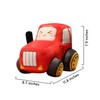 JOSON Cartoon Auto Plüschtier Simulation Bauernhof Traktor Gefülltes Plüschkissen für