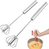 Nnicorns Pack of 2 Whisks, 10 + 12 in Semi-Automatic,