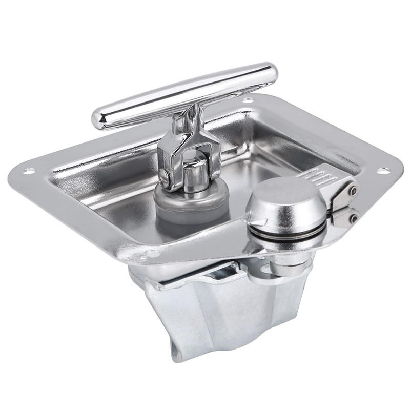 Stainless Steel Folding T Shape Handle Lock Tool Box Keys