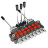 waltyotur Hydraulic Directional Control Valve, 7 Spool 11 GPM Hydraulic