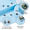 Hobbspring Pack of 8 Abalone Shell Charms, 4 Styles, Paua
