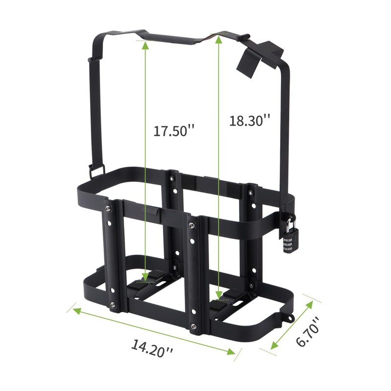 SPARKWHIZ Jerry Can Mount with Combination Lock, Jerry Fuel Can