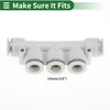 HOPESPANNER Push to Connect Air Fittings 3/8" Five Way Air