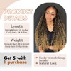 Auburn to Honey Blonde Boho Pre Stretched Braiding Hair 26"