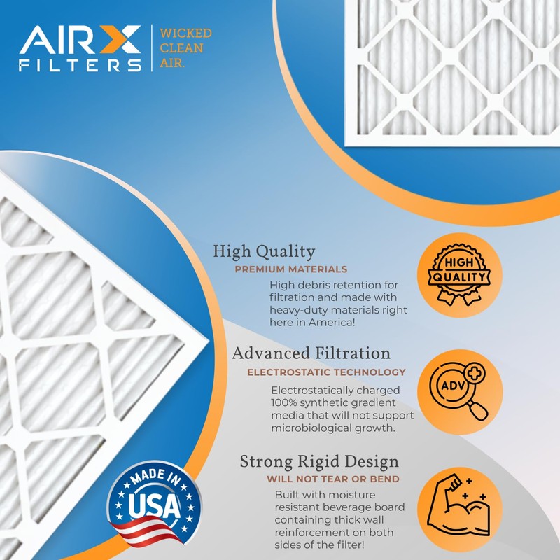 AIRX FILTERS WICKED CLEAN AIR. 12x20x1 Air Filter MERV 13