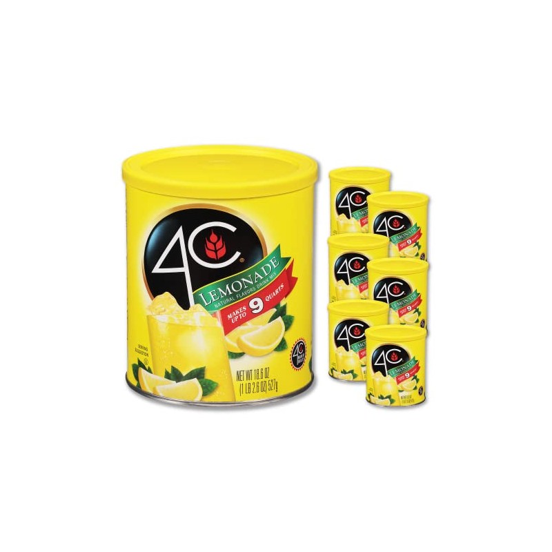 4C Powdered Drink Mix Canisters, Family Sized Bin, Thirst Quenching