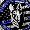K9 Canine Police Military coinThin Blue Line Law Enforcement Officer
