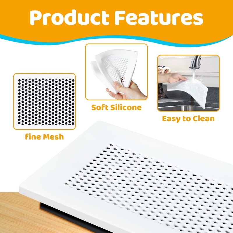 Orzbow Baby Proofing Soft Silicone Vent Cover for Home Wall/Ceiling/Floor