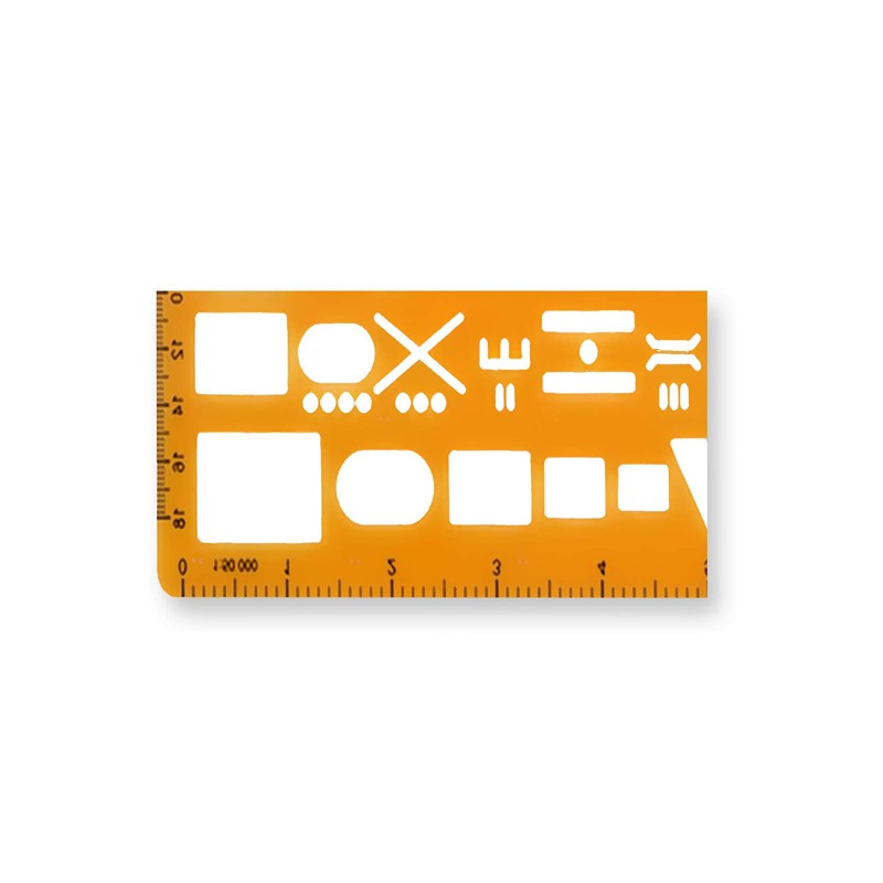 Standard Graph Template Stencil with Military Marking Symbols for NATO