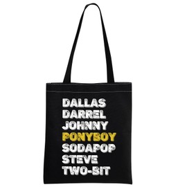 MNIGIU 80s Movie Inspired Gift Musical Tote Bag Musical Fans Gift For Her (TWO-B Black Tote)