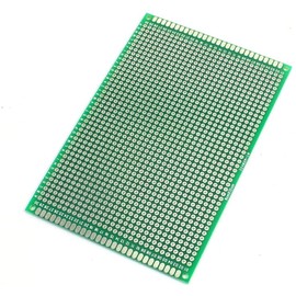 Fasizi 2PCS (8 x 12cm) PCB Board Universal Double Sided Prototyping Breadboard Panel Circuit Board for DIY Soldering