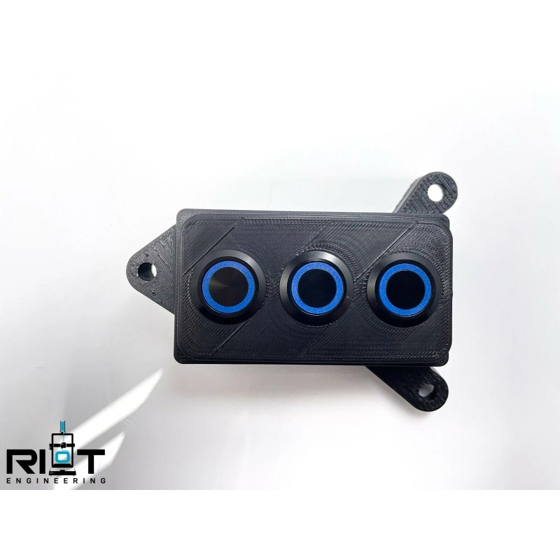 Riot Engineering 370Z Button Panel - 19mm 3 Buttons -