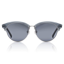 DUCO Retro Polarized Sunglasses for Women Semi Rimless Sun Glasses for Small Face Vintage Half Frame Shades 1221