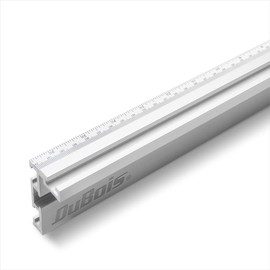 DuBois 51009 Aluminum Miter Gauge Fence with Tape Measure Right to Left 16-1/2”