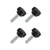 TA-VIGOR 4 Pcs M6 x 20mm Male Thread Knurled Clamp