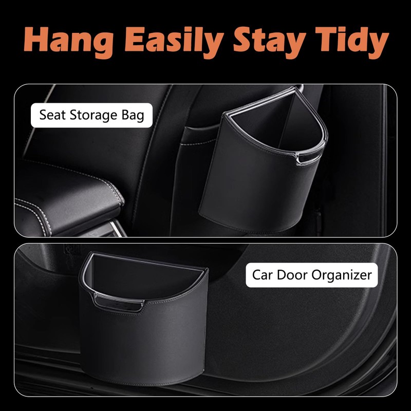 LoopTime Leakproof Car Trash Can,Mini Car Trash Bin for SUV
