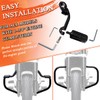 FOVPLUE 1.25" Highway Footpegs,Long Angled Adjustable Highway Pegs w/Mounts for