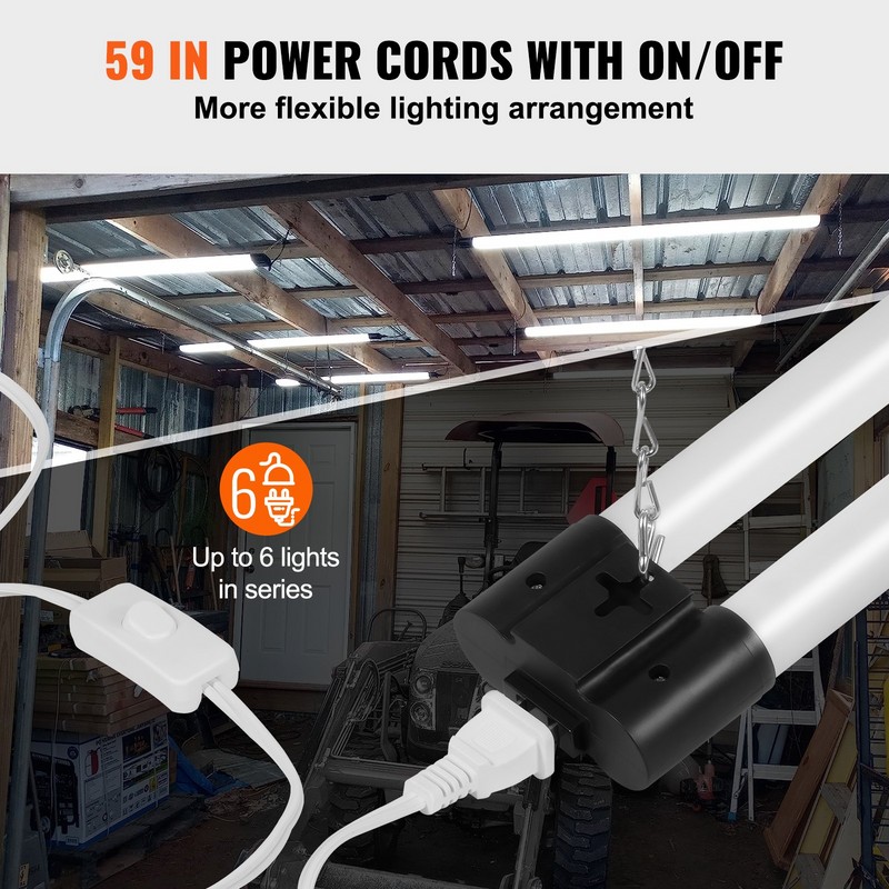 10 Pack LED Shop Light, 4 FT, for Garage Warehouse