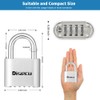 1 Pack disecu Heavy Duty 4 Digit Combination Lock, Anti-Error