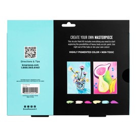Brea Reese 10-Piece Acrylic Paint Kit, Pastel