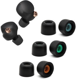 Memory Foam Eartips Ear Buds for Sony WF-1000XM4 Ear Tips Replacement Sony ar Piece Foam Tips for WF-1000XM4 WF-1000XM5 S/M/L(3 Pairs).