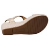 Kenneth Cole REACTION Women's Card Wedge, Soft Gold PU, 9