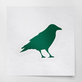 Transparent Decal Stickers of Raven (Green) Premium Waterproof Vinyl Decal Stickers for Laptop Phone Accessory Helmet Car Window Mug Tuber Cup Door Wall Decoration ANDstic733192GR040522