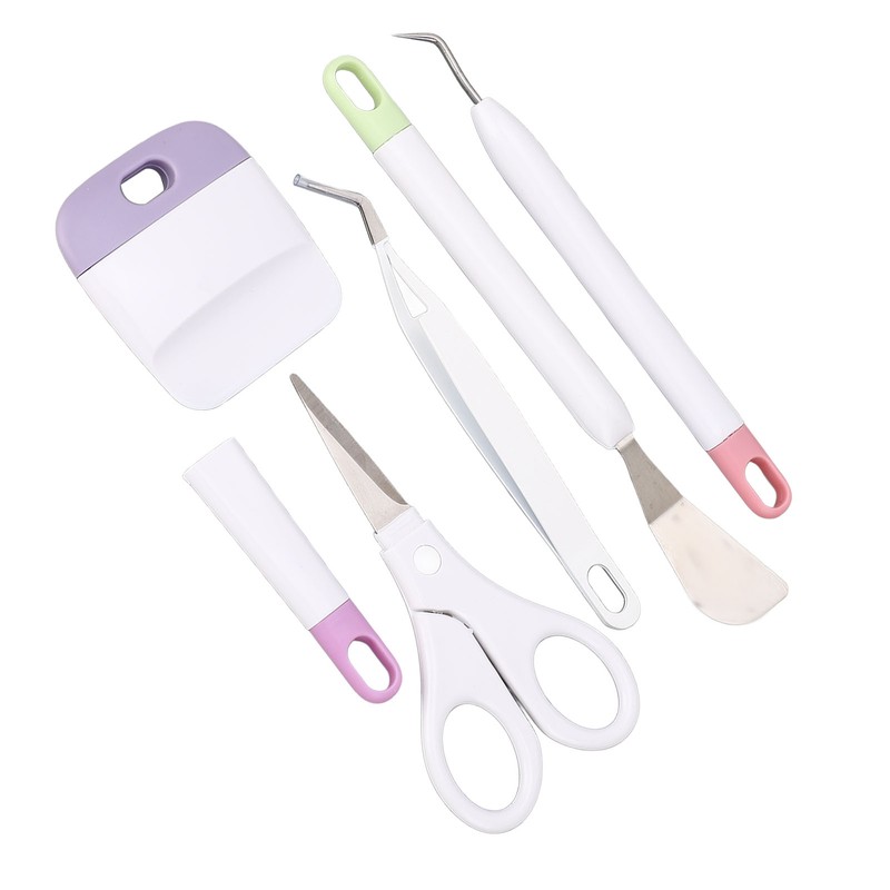 5 Pcs Vinyl Weeding Tool Set Weeder Tweezers Scraper Spatula