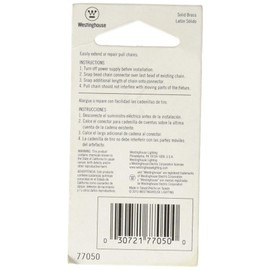 Westinghouse Lighting Corp 3-Feet Bead Chain, Polished Brass