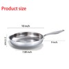 DELARLO Tri-Ply Stainless Steel Skillet, 9 inch Frying Pan, All