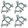 1-3/8" Chain Link Fence Gate Post Hinge, Galvanized Fence，4pcs for