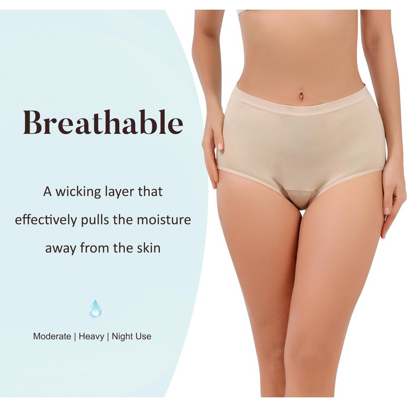 AIRCUTE Super Absorbent Incontinence Underwear for Women Leak Proof Heavy