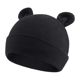 JANGANNSA Baby Newborn Cotton Hat Baby Boys Beanie 0-6Months Infant Girls Hospital Hats (Black+Gray+Army Green, premiee/Newborn)