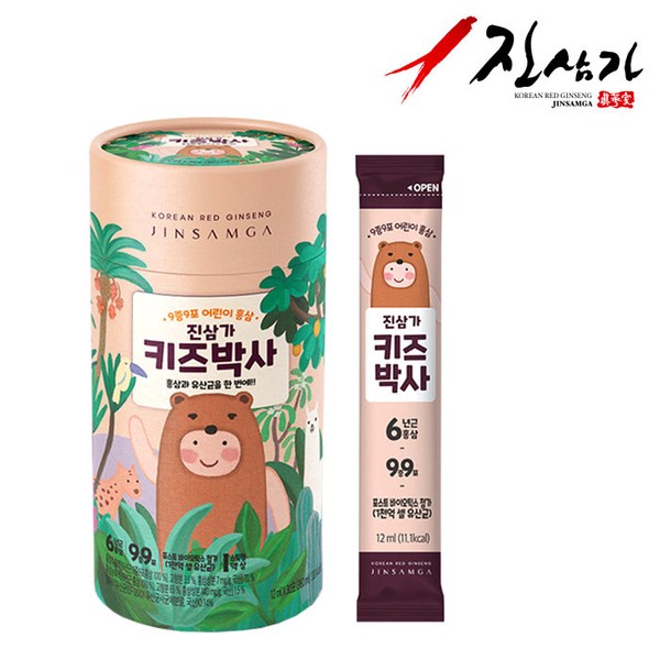 Jinsamga Kids Doctor Children&#39;s Red Ginseng Lactobacillus 12ml x 30