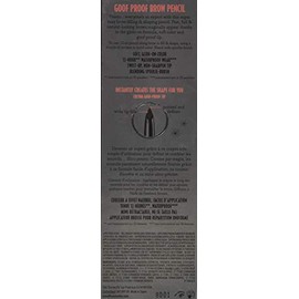 Benefit Goof Proof Brow Pencil Super Easy Brow-Filling & Shaping Penicl Deep 05 0.01 Ounce