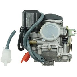 Glixal ATMT1-073-1 20mm Performance Big Bore CVK Carburetor with Electric Choke for Chinese GY6 49cc 50cc 80cc 100cc Scooter Moped ATV Go Kart Quads Buggy 139QMB 139QMA PD18J Carbs