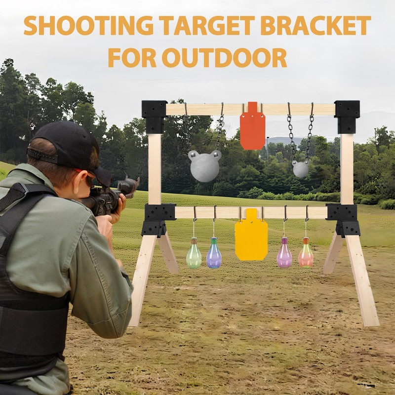 POSTYBAY 2x4 Target Stand Brackets Set, Heavy Duty Y &