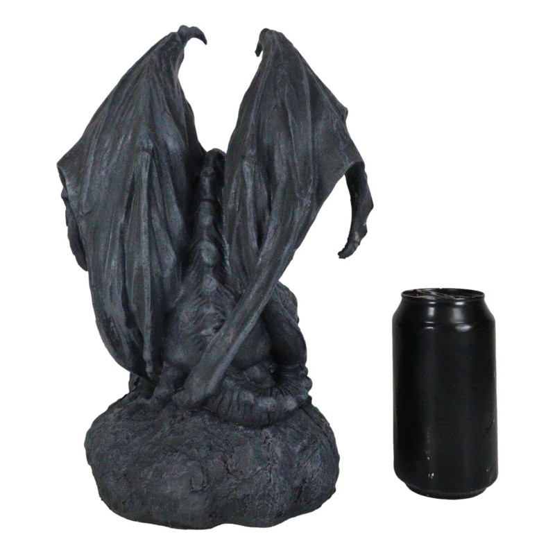 Ebros Warden Large Cathedral Guardian Crouching Winged Gargoyle Statue 12.5"H