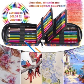 AMZYYDS estuche para colores, 72 estuche lapices de colores estuches