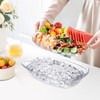 Chilled Serving Platters and Trays for Entertaining,Chilled Veggie Tray with