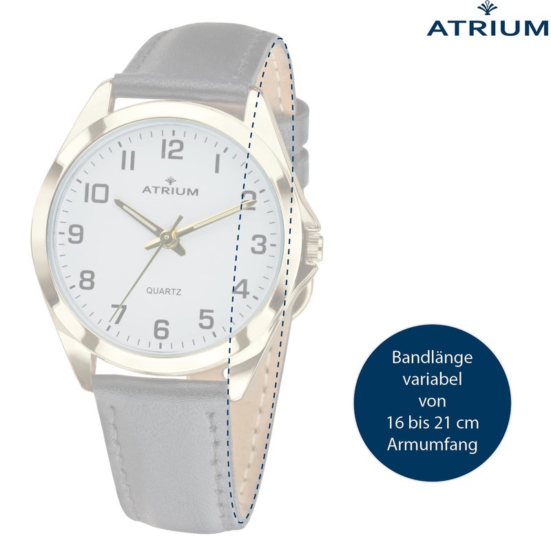 Atrium A10-20 Men's Watch Classic Very Clear Gold Coloured Analogue