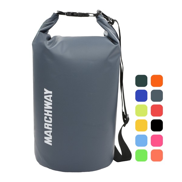 MARCHWAY Floating Waterproof Dry Bag Backpack 5L/10L/20L/30L/40L, Roll Top Pack