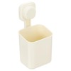 uxcell 1Pcs Suction Toothbrush Holder, 4" x 8" Wall Mounted