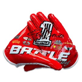 Battle Sports Racing Doom Speed Football Gloves, Ultra Stick Grip, Precision Fit, Wide Receiver - Youth Large