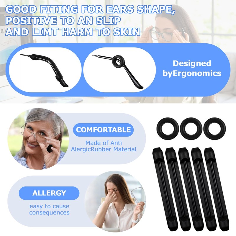 24 Pairs Glasses Nose Pads Stick On Eyeglass, Anti Slip